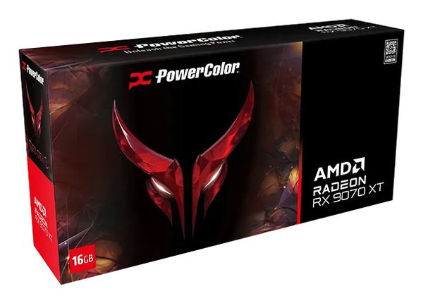 AMD - ほぼ新品　Radeon RX 9070 RedDevil PowerColor Red Devil RX 9070 XT 16GB DDR6 kainos nuo 773.96